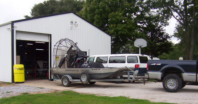 Indiana State DNR Conservation Officer Boat elston auto repair customer pictures