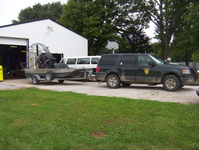 Indiana State DNR Conservation Department Boat ford explorer patrol truck elston auto repair customer pictures